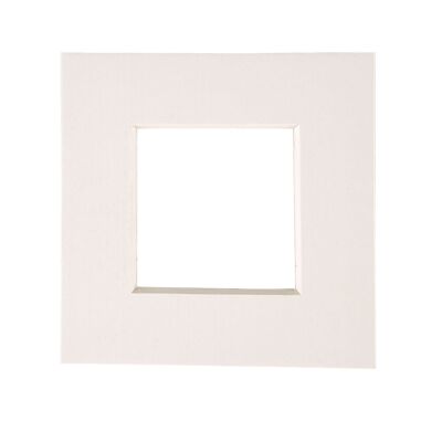 Nicola Spring Picture Mount for 4 x 4 Frame | Photo Size 2 x 2 - Ivory