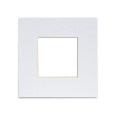 Nicola Spring Bilderhalterung für 4 x 4" Rahmen | Fotogröße 2 x 2" – Weiß