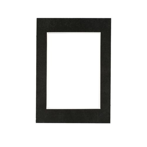 Nicola Spring Picture Mount for 5 x 7 Frame | Photo Size 4 x 6 - Black