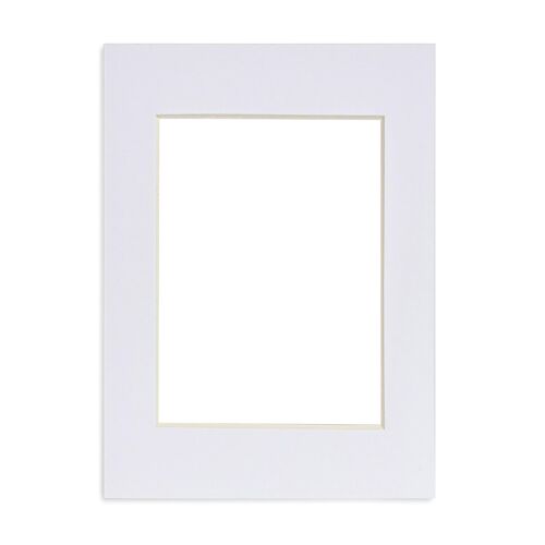 Nicola Spring Picture Mount for 5 x 7" Frame | Photo Size 4 x 6" - White
