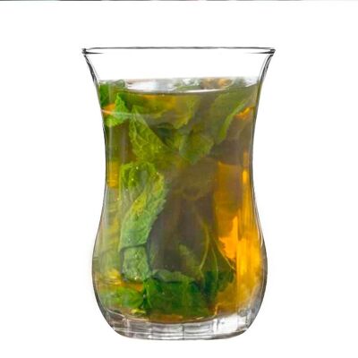 Rink Drink Klasik Glas für türkischen Tee und Kaffee – 115 ml – transparent