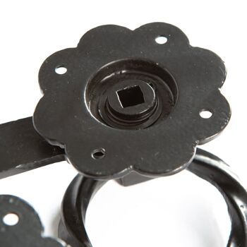 Loquet de Porte Anneau Rose - 285mm - Noir 7