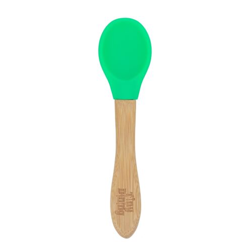 Tiny Dining Children's Bamboo Soft Tip Spoon - Green