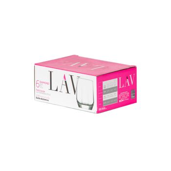 LAV Diamond Liqueur / Verres à Shot - 80ml 2