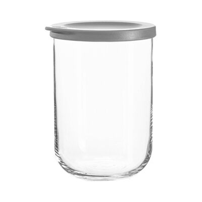 Pot de Conservation en Verre LAV Duo - 1 Litre - Gris