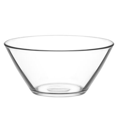 LAV Vega Salatschüssel aus Glas – 2,2 Liter – Einzel-Servierschüssel