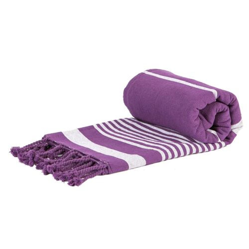 Nicola Spring Deluxe Turkish Cotton Bath Towel - Purple