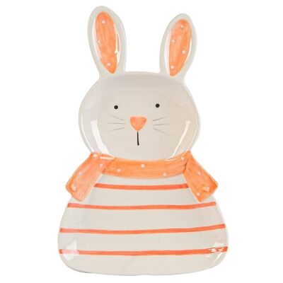 Nicola Spring Easter Bunny Plate - 17cm - White