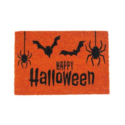 Nicola Spring Felpudo antideslizante para puerta de Halloween - 60 x 40 cm - Naranja