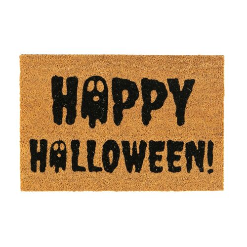 Nicola Spring Non-Slip Halloween Door Mat - 60 x 40cm - Happy Halloween Ghost