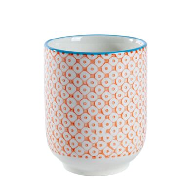 Nicola Spring Hand Printed Porcelain Mug - 280ml - Orange