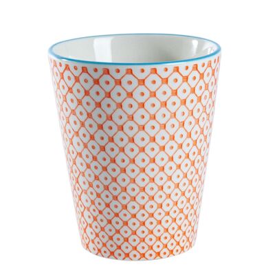 Tasse en Porcelaine Imprimée à la Main Nicola Spring - 300 ml - Orange
