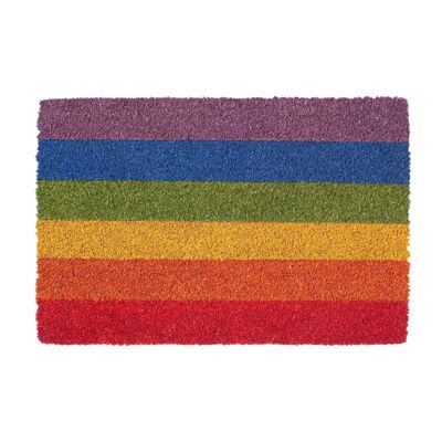 Nicola Spring Rutschfeste Fußmatte – 90 x 60 cm – Regenbogen 1