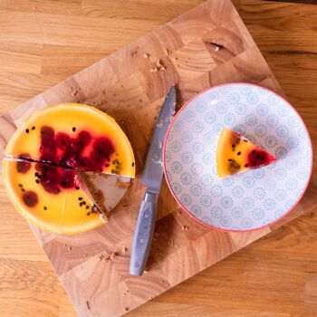 Nicola Spring Assiette à Dessert à Motifs - 180 mm - Turquoise et Rouge 3