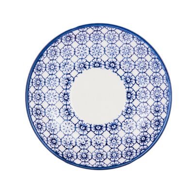 Nicola Spring Patterned Porcelain Saucer - Blue Flower