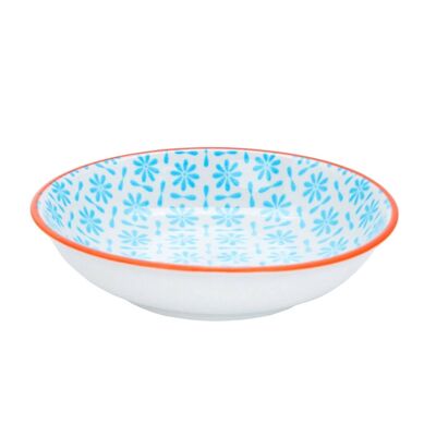 Nicola Spring Printed Dipping Saucer - Light Blue