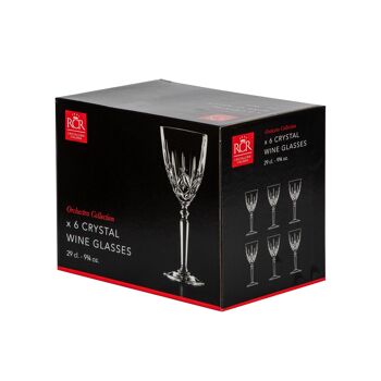 Verre à vin RCR Crystal Orchestra en verre taillé - 290 ml 5