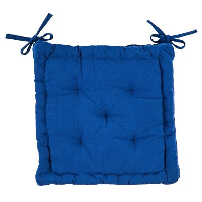 Cojín para silla de comedor con colchón francés Nicola Spring - Azul