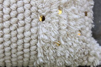 Belle housse de coussin en laine tissée à la main 9