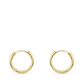 CERCLE LUMINEUX ROND LISSE OR JAUNE 18K 12X1.50 MM 1