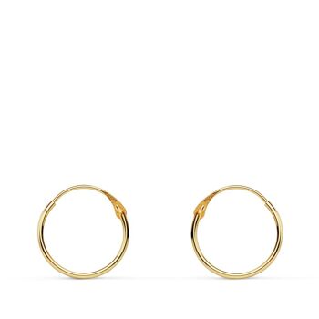 CERCLE LUMINEUX ROND LISSE OR JAUNE 18K 12X1 MM 1