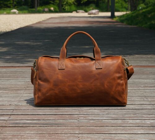 Genuine Leather Weekend Bag