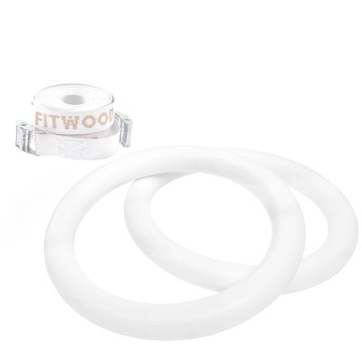 ULPU gym rings - White / White straps