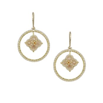 Boucles d'oreilles LARISSA beige 2