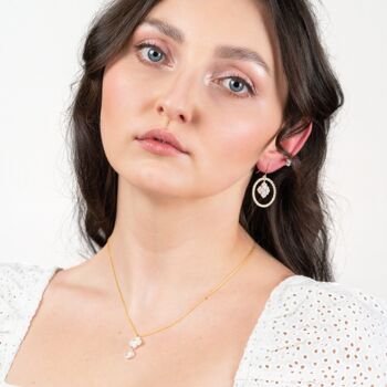 Boucles d'oreilles LARISSA Blanc 3