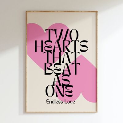 Poster TWO HEARTS THAT BEAT AS ONE