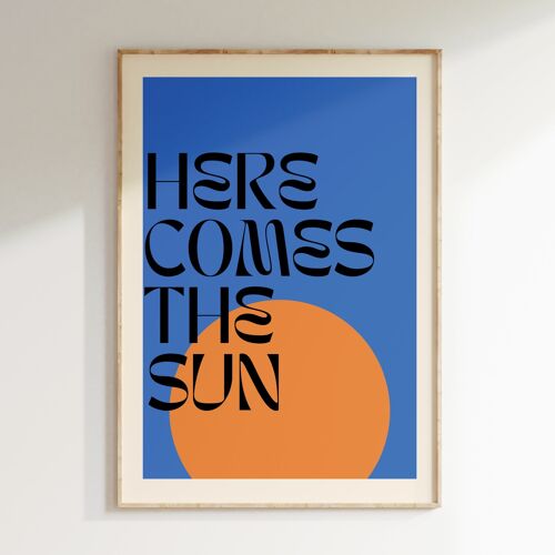 Affiche HERE COMES THE SUN