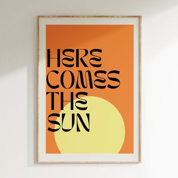 Affiche HERE COMES THE SUN 4
