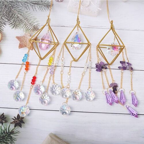 Wholesale Natural Gemstone Hanging Wind Chime Sun Catcher