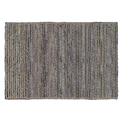 NATÜRLICHER TEPPICH - BLAUER JUTE-BAUMWOLLE TS607194