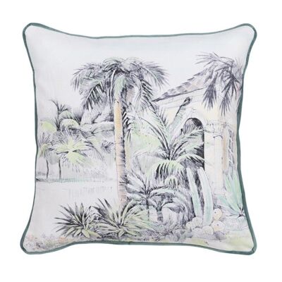 DECORATED COTTON PALM TREES CUSHION TS608174