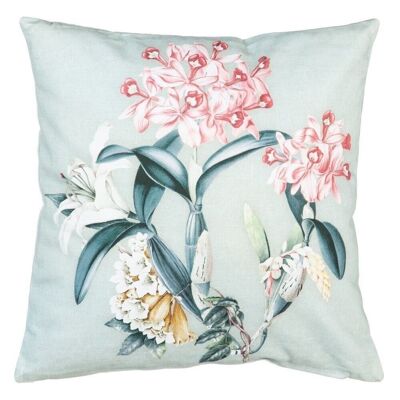 TURQUOISE ORCHID DECORATION CUSHION TS604936