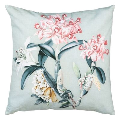 TURQUOISE ORCHID DECORATION CUSHION TS604937
