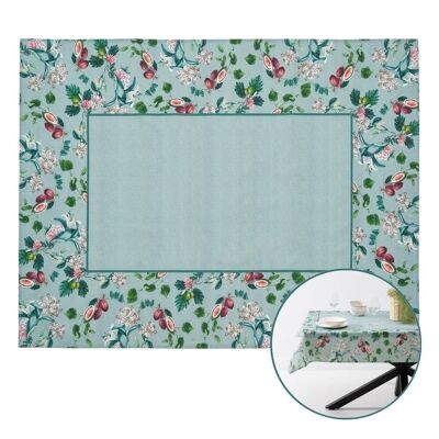 TURQUOISE ORCHID RESIN TABLECLOTH TS604945