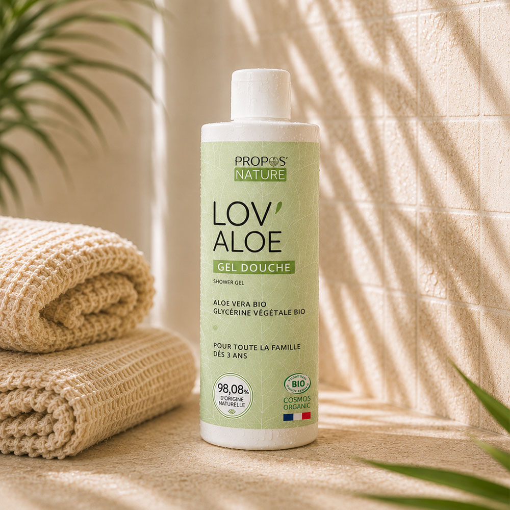LOV'ALOE BIO-DUSCHGEL – ALOE VERA – SEIFENFREI – 98 % NATÜRLICHE INHALTSSTOFFE – 200 ml