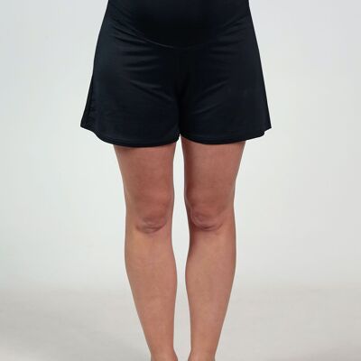 Wide biodegradable maternity shorts