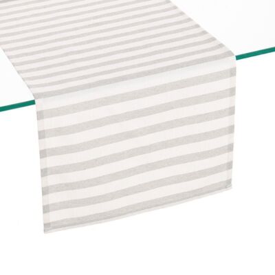 STRIPED COTTON-POLYESTER TABLE RUNNER TS605024
