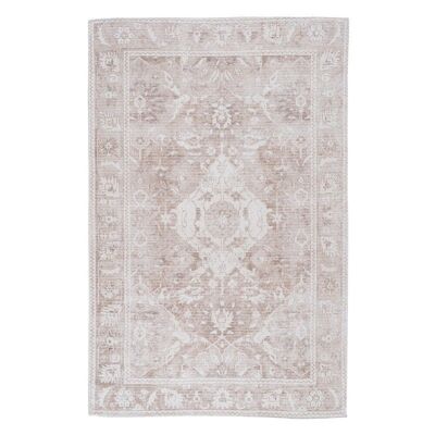 TAUPE POLYESTER-COTTON CARPET TS608451