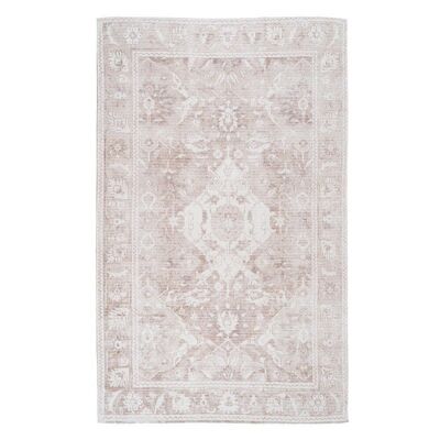 TAUPE POLYESTER-COTTON CARPET TS608452