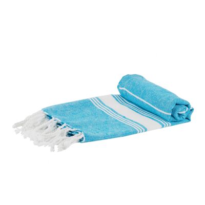 Nicola Spring Telo mare in cotone turco 100 x 60 cm - blu