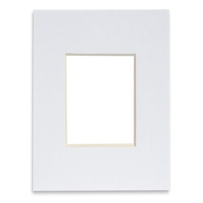 Nicola Spring Picture Mount for 8 x 10" Frame | Photo Size 4 x 6" - White