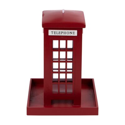 Telephone Box Wooden Bird Feeder - By Redwood