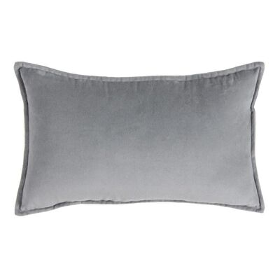 GRAY VELVET CUSHION DECORATION TS601706