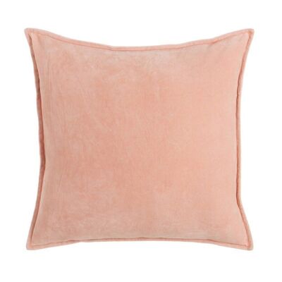 DÉCORATION COUSSIN VELOURS ROSE TS601726