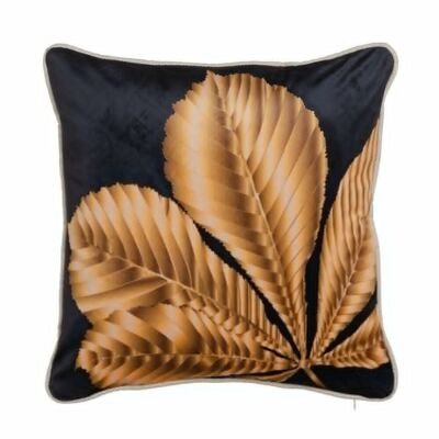 GOLD-BLACK POLYESTER CUSHION DECORATION TS608472