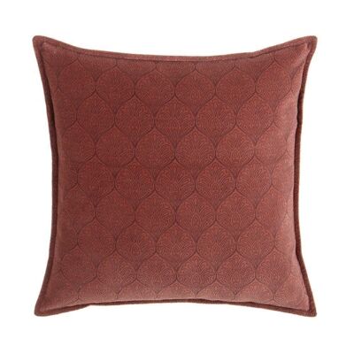 BURGUNDY VELVET CUSHION DECORATION TS601729